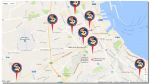 compro oro palermo mappa sedi